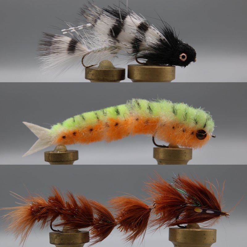 Bass Fly Assortment|Bass assortment with yellow briefcase box|Bass assortment with double sided waterproof briefcase box