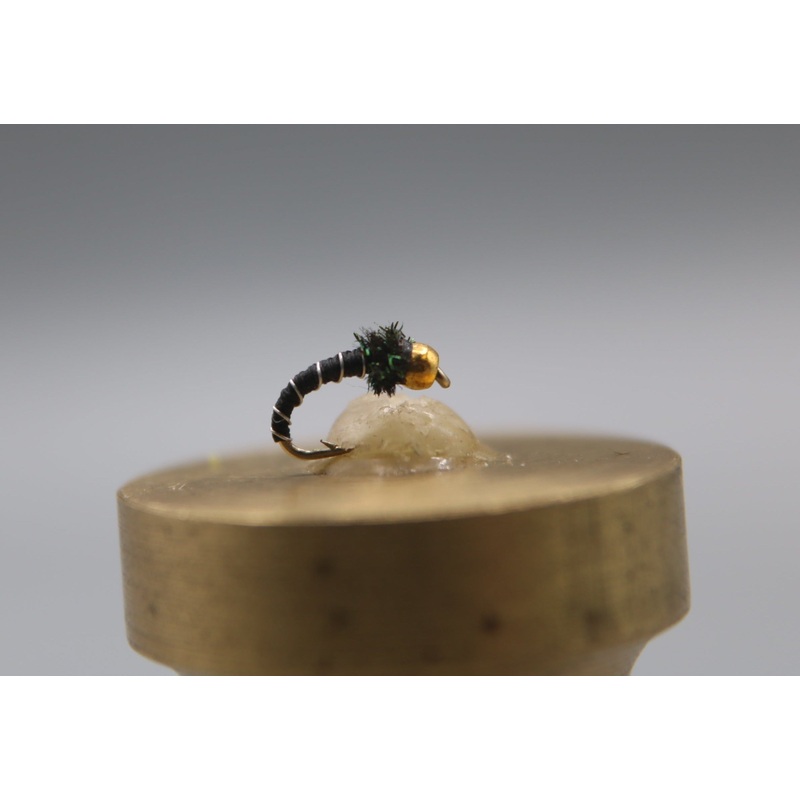 Bead Head Zebra Midge|18|20|22|Red|Black