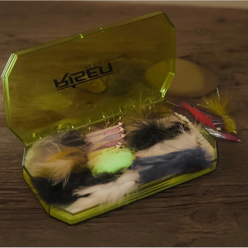 Deep Clear Plastic box|Orange|Green