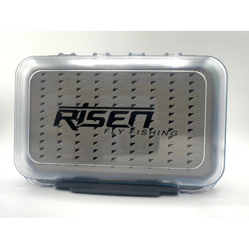 Waterproof fly boxes with gray foam insert