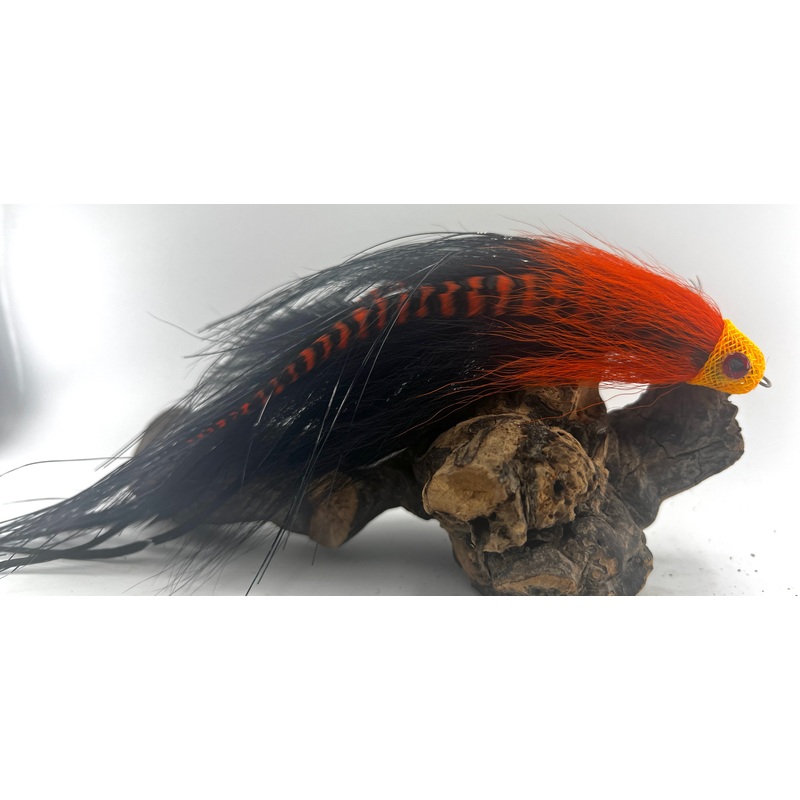 XL T-Bone|6/0|Black and Orange|Fire Tiger|Flowage Perch|White Tail Sucker