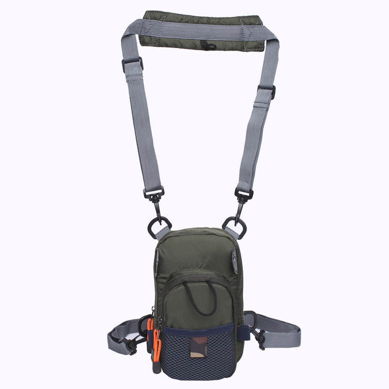 Raprance Premium Fly Fishing Chest Pack – Zippered Fly Bench, Detachable Foam Fly Patch, Adjustable Padded Straps