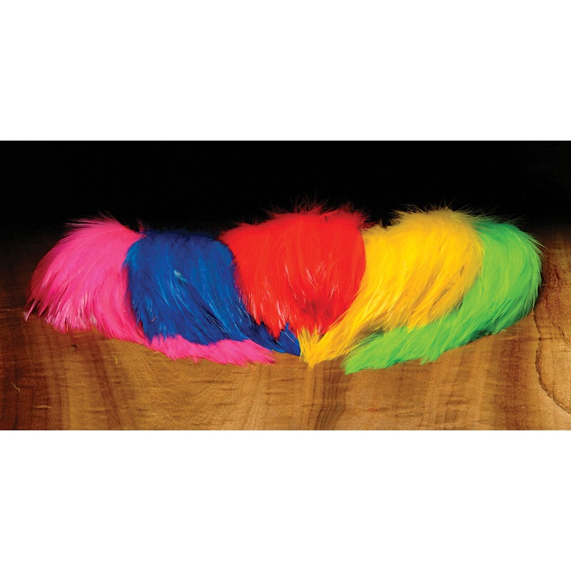 Saltwater Neck Hackle|White|Olive|Purple|Fiery Brown|Black|Chart|Hot Orange|FL. Yellow
