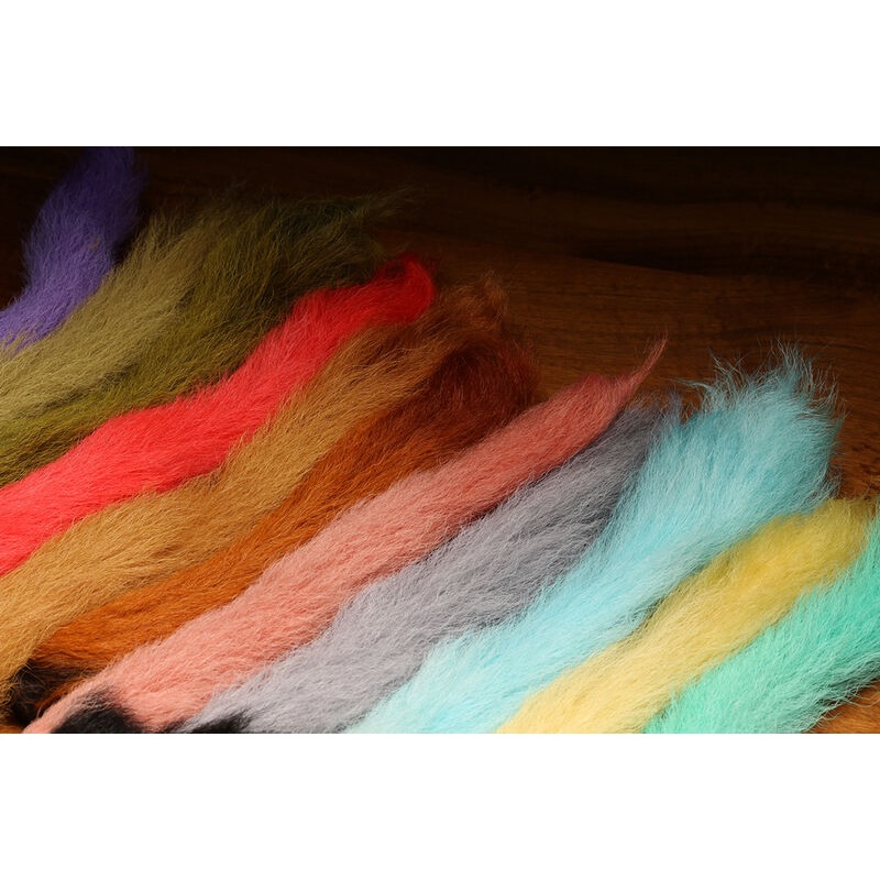 Calf Tail|Black|Purple|Tan|Lt Pink|White|florescent yellow