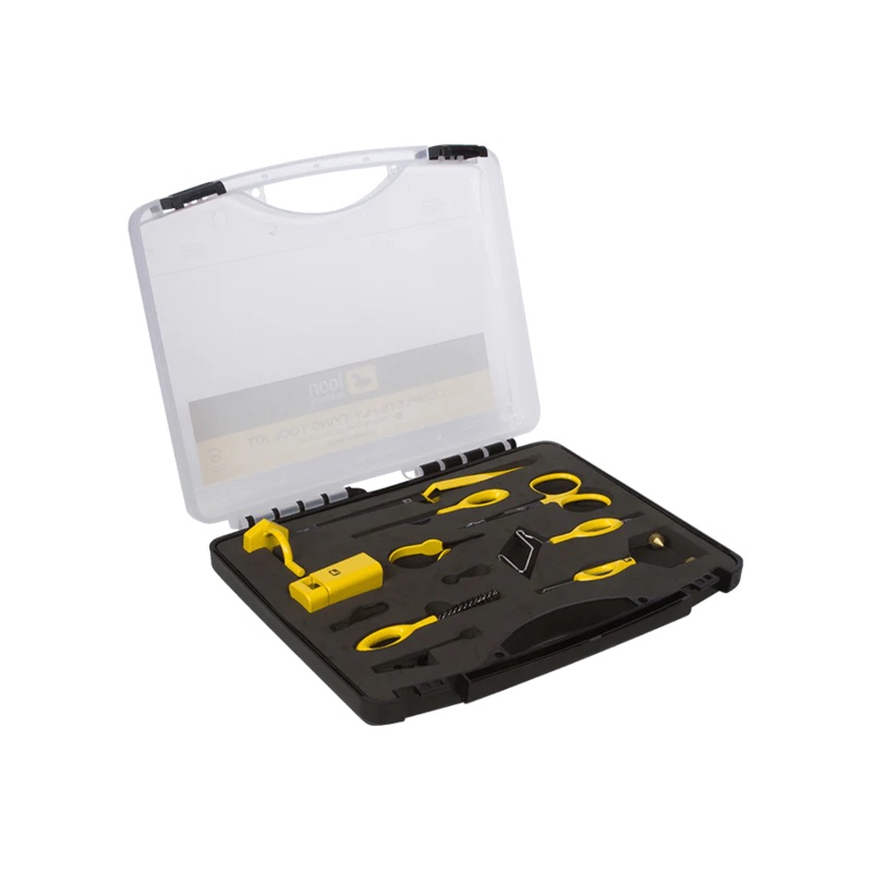Complete Fly Tying Tool Kit|Black|Yellow