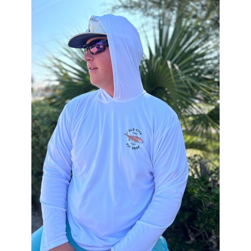 Mang Mustache Redfish Hoodie|Small|Medium|Large|X- Large|2X- Large