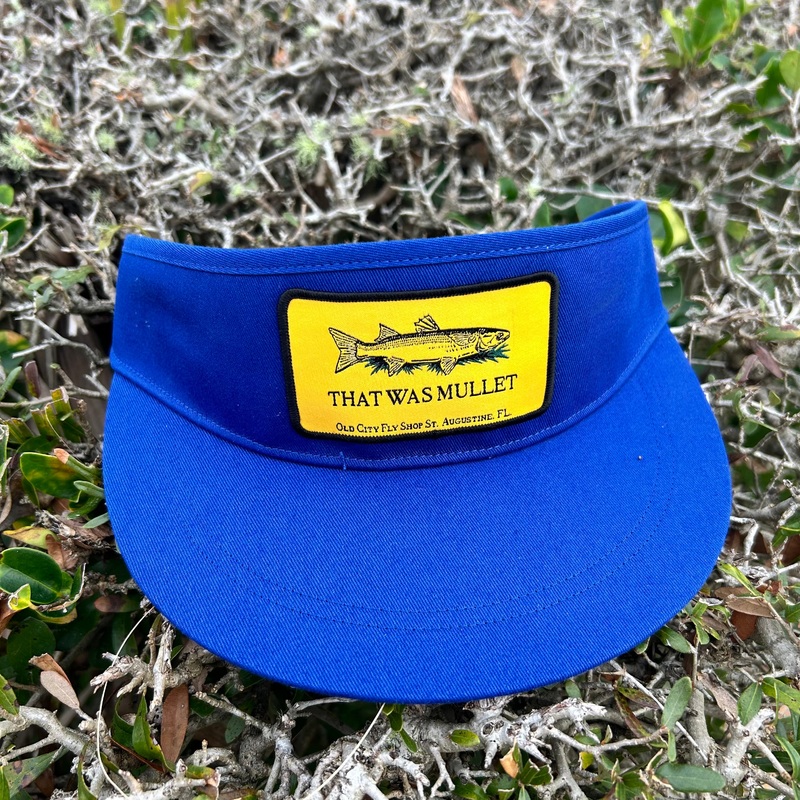 Shop Logo Visor|Navy|Charcoal|That Was Mullet|Southern Mayfly|Shop Sign Skiff|Redfish Release