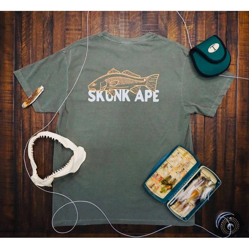 Skunk Ape Designs Redfish Tee|Small|Medium|Large|X-Large|XX Large