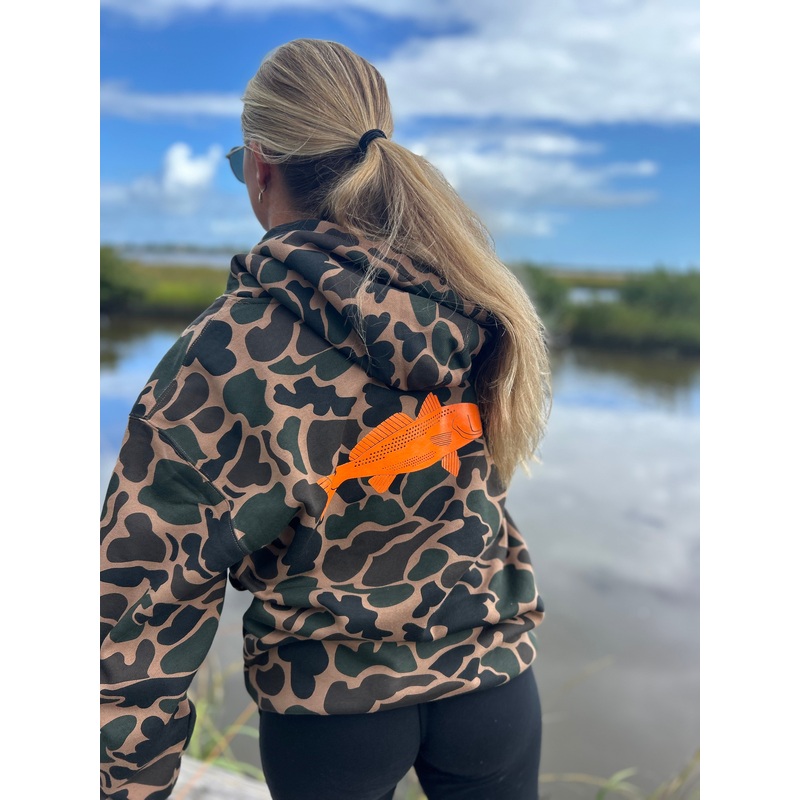OCFS Redfish Hoodie Sweatshirt – Duck Camo