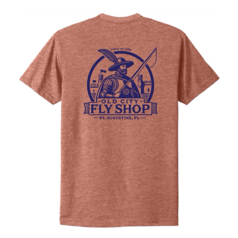 Ponce Casts On Tee|Ice Blue|Heather Redwood|Military Green|Small|Medium|Large|XL|2XL