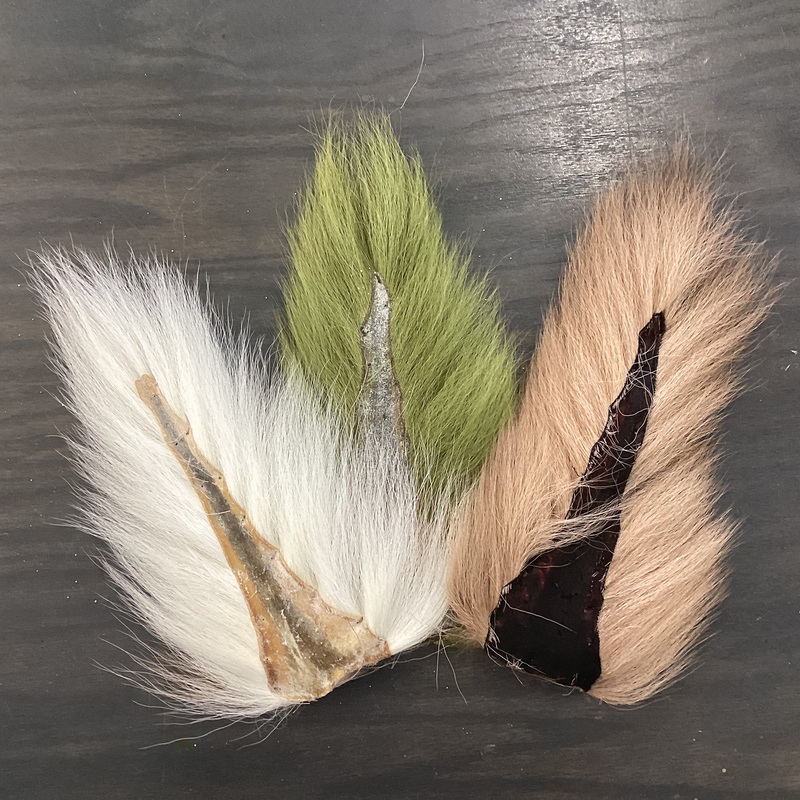 Whitetail Bucktail|Tan|Olive|White