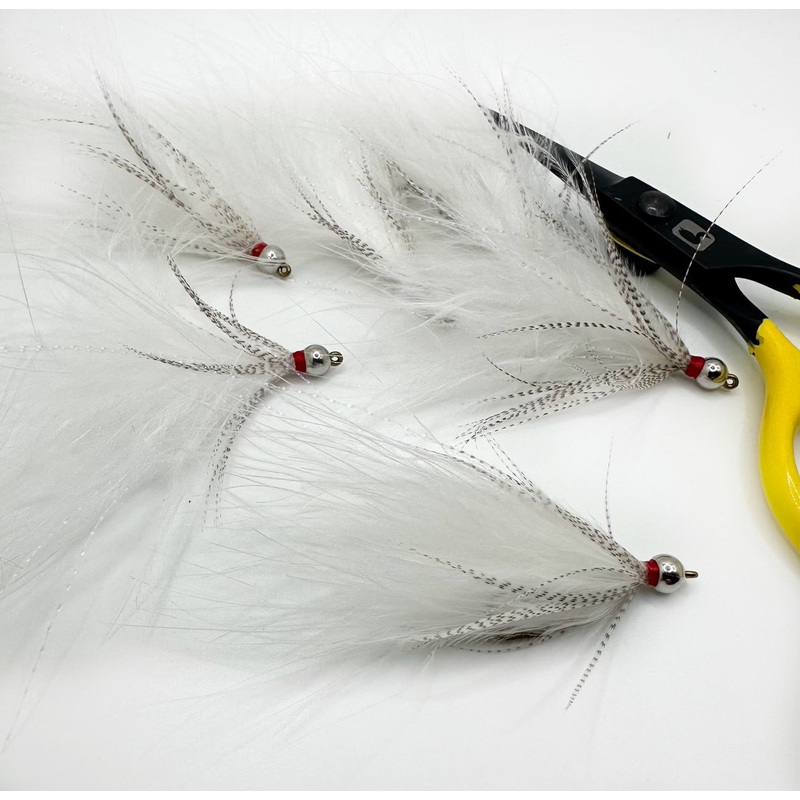 Bead Head Soft Hackle Streamer White