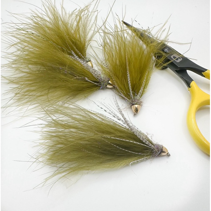 Cone Head Soft Hackle Streamer Olive