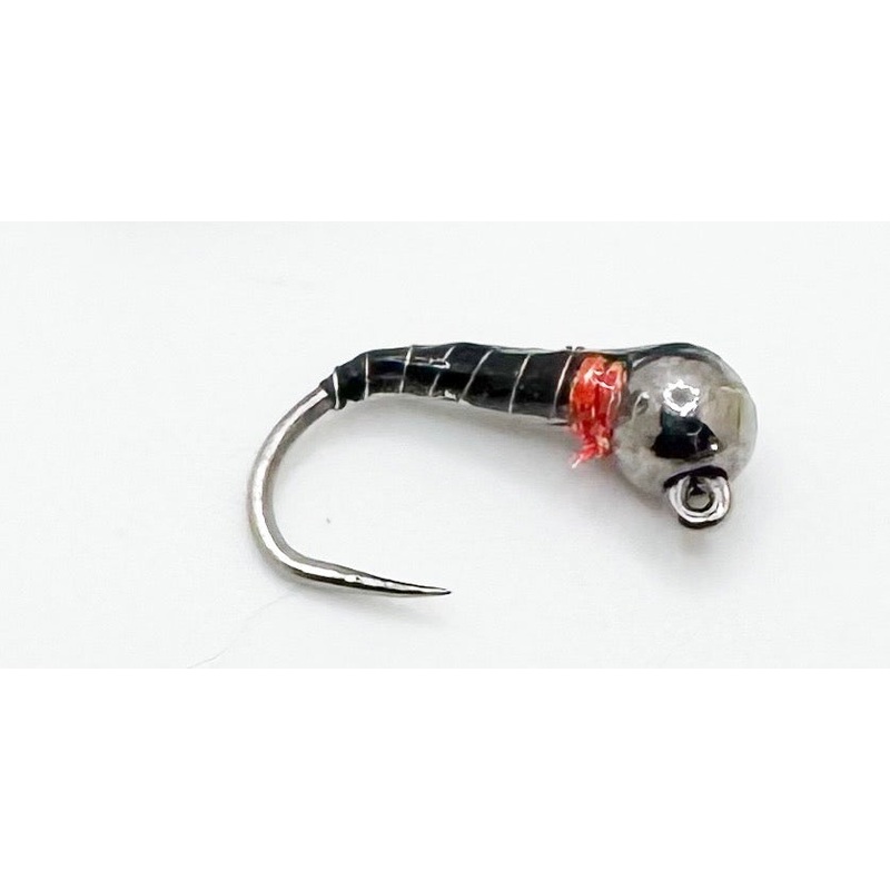 Black TB Euro Zebra Midge Black