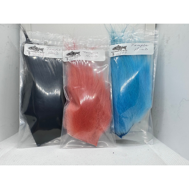 Temple Hund Fur|Black|Silver Doc Blue|Orange|Chartreuse|Brown|Red|Fuscia