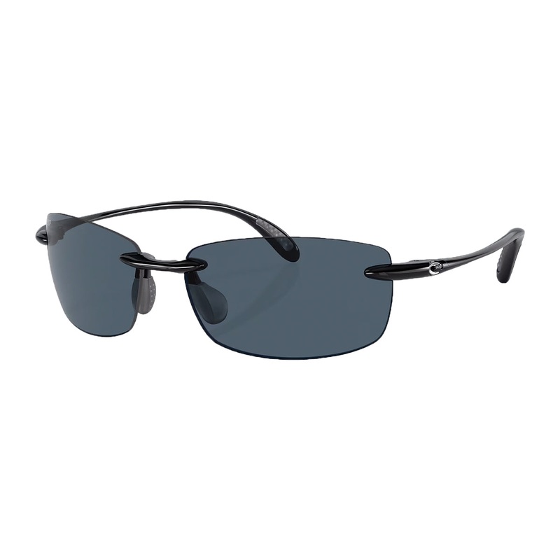 Costa Ballast Sunglasses Shiny Black Gray 580P