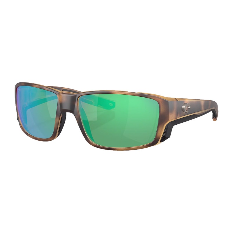 Costa Tuna Alley Pro Sunglasses Matte Tortoise Green Mirror 580G