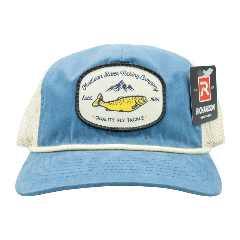Richardson MRFC Logo 1984 Quality Fly Tackle 939 Legion Trucker Blue/Sand/Cream