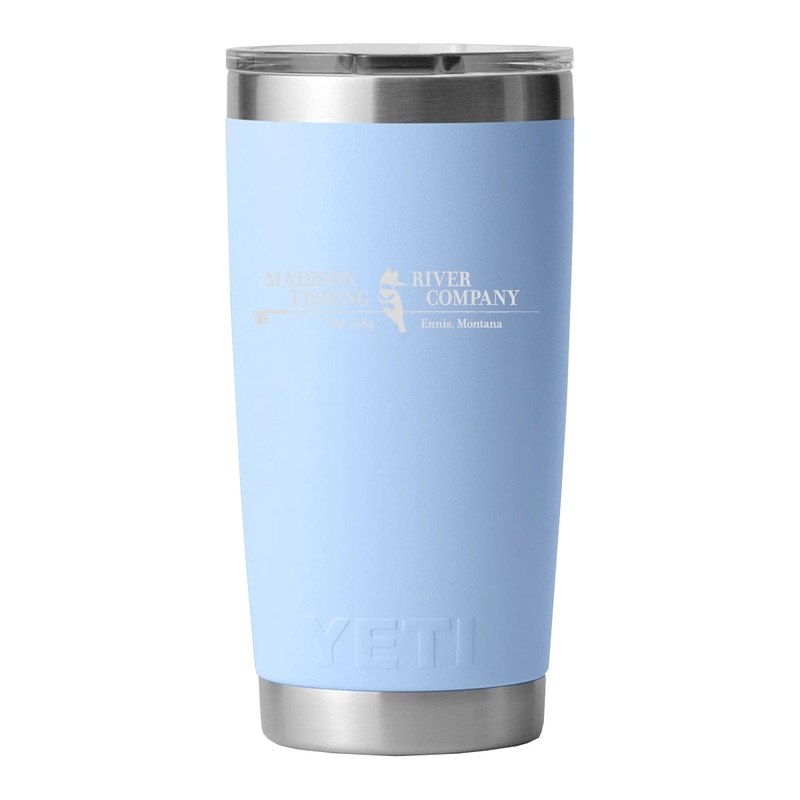YETI MRFC Logo Rambler 20 oz Tumbler MS Big Sky Blue