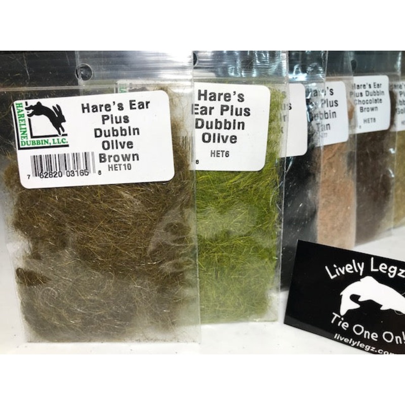 Hare’s Ear Plus Dubbin|Olive Brown|Hare’s Ear|Dark Hare’s Ear|Black|Gold|Tan|Chocolate Brown|Reddish Brown|Olive|Insect Green|Dark Olive|Rusty Orange