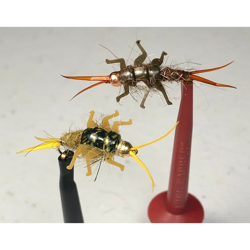 Large Stonefly Nymphs|10|12|HD Black Stonefly|HD Brown Stonefly|HD Golden Stonefly|Original Golden Stonefly