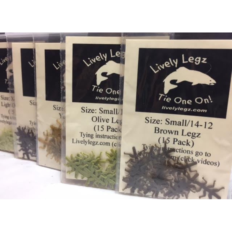 Lively Legz Packets|Lively “Legz” Packet|8/6/4 Large|10/8 Meduim|14/12 Small|16 X-Small|18 Micro|Attractor Green|Black|Brown|Burnt Orange|Camo|Hot Pink|Light Olive|Mottled Bling|Mottled Yellow|Olive|Olive Tan|Pearl/ Silver Flake (AKA White)|Rust|Shimmery