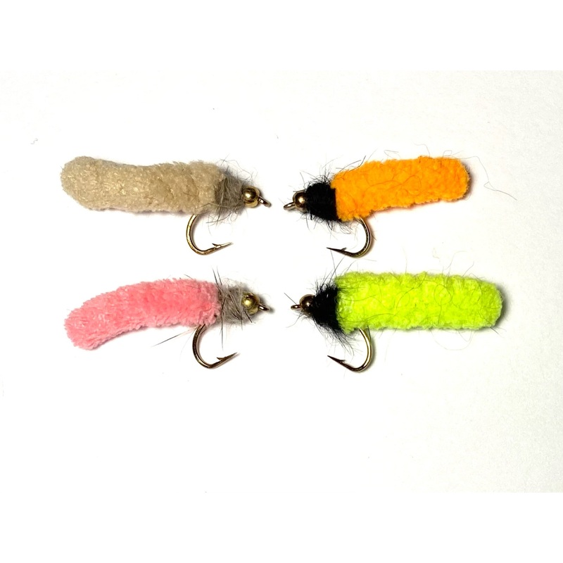 Mop Flies|12|Chartreuse|Coffee|Crane Fly|Fluorescent Orange|Hot Pink|Pink|Gray