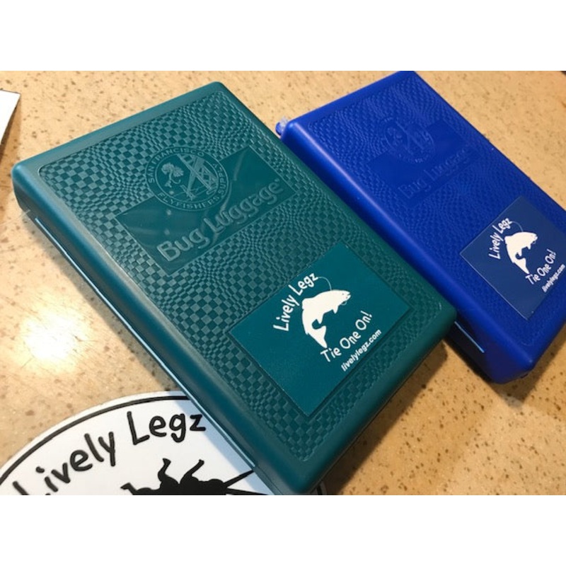 The Bug Luggage Trout Fly Box|Green|Blue