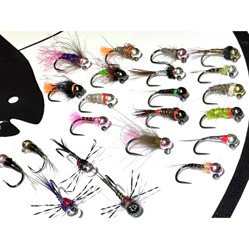 Euro Nymph Series Barbless/ Tungsten Jig Flies