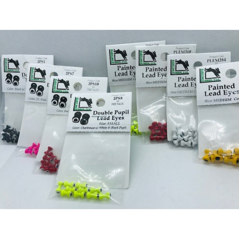 Painted Lead Eyes|Double Pupil Black W White and Black|Double Pupil Red W White and Black|Double Pupil Chartreuse W White and Black|Double Pupil Fl Pink W White and Black|Single Pupil Pearl and Black|Single Pupil Red and Black|Single Pupil Yellow and Blac