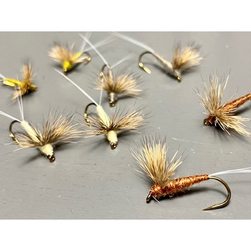 Comparaduns|10|12|14|16|18|March Brown|Adams|Lt. Cahill|Sulphur|BWO