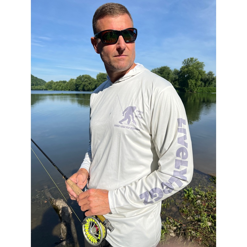 Lively Legz SPF 50 Sun Shirt|Small|Medium|Large|X-Large|XX-Large|XXX-Large|Camo/ Burgandy|Gray/ White|Teal/ White|Blue/ White|Cream/ Grey