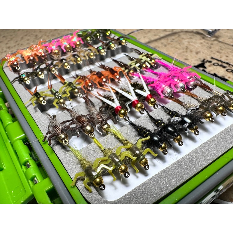 Lively Legz The Minimalist Half Loaded Nymph Box (45 Barbed Flies )