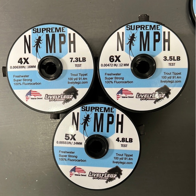 Supreme Nymph Tippet by Lively Legz (Guide spools)