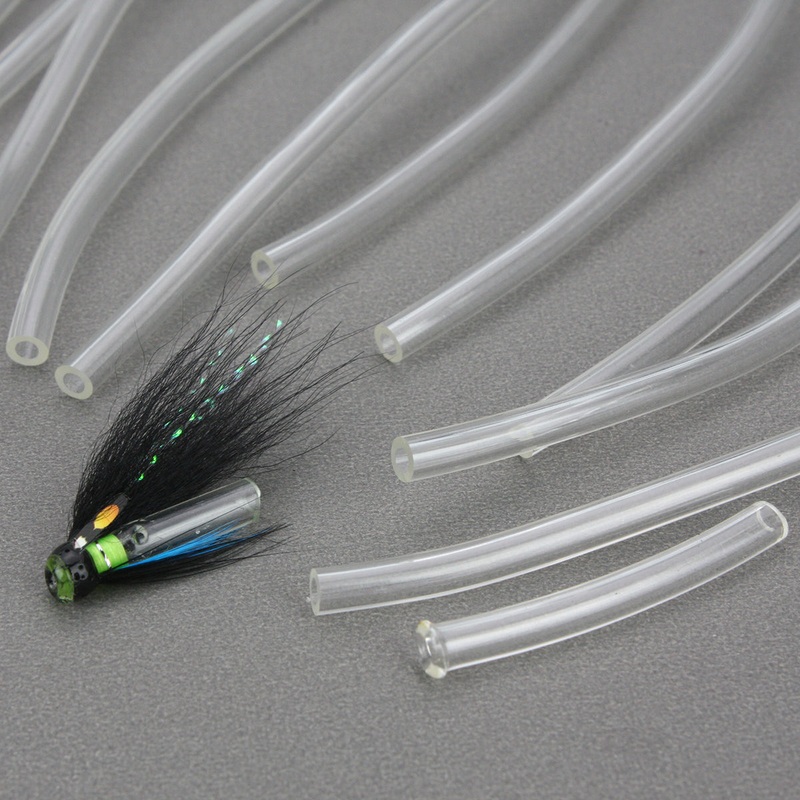 3.8mm clear soft hook tubing hookguide plastic tubes fly tying materials