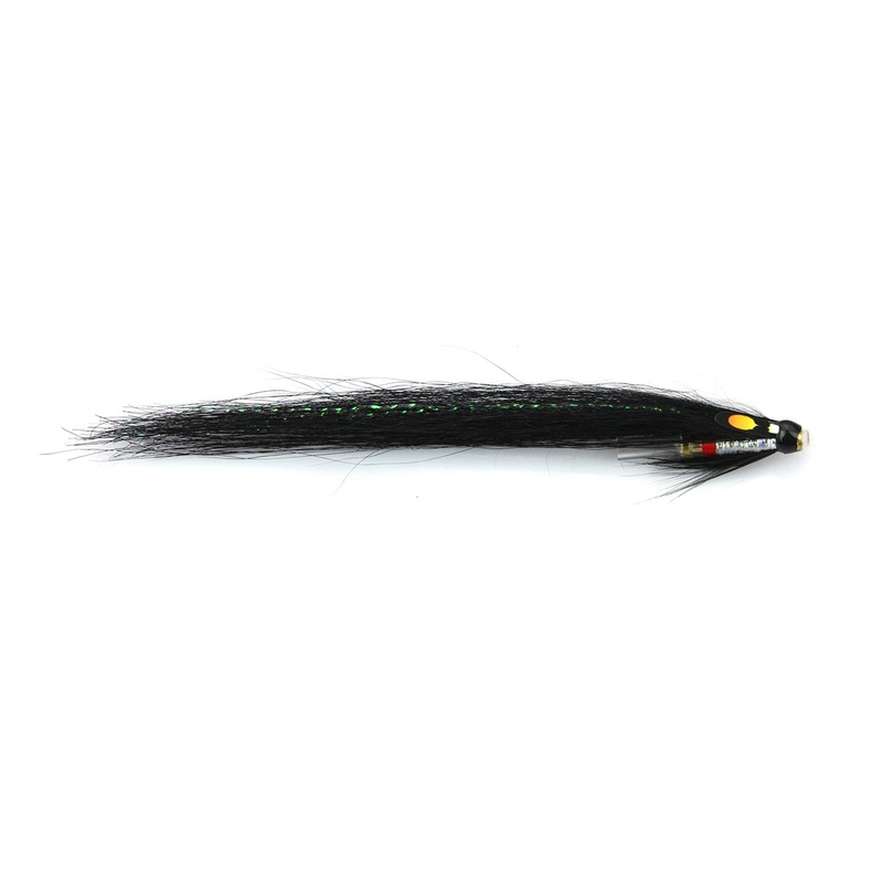 Black Silver Monkey Loop Bottle Tube Fly Salmon Flies