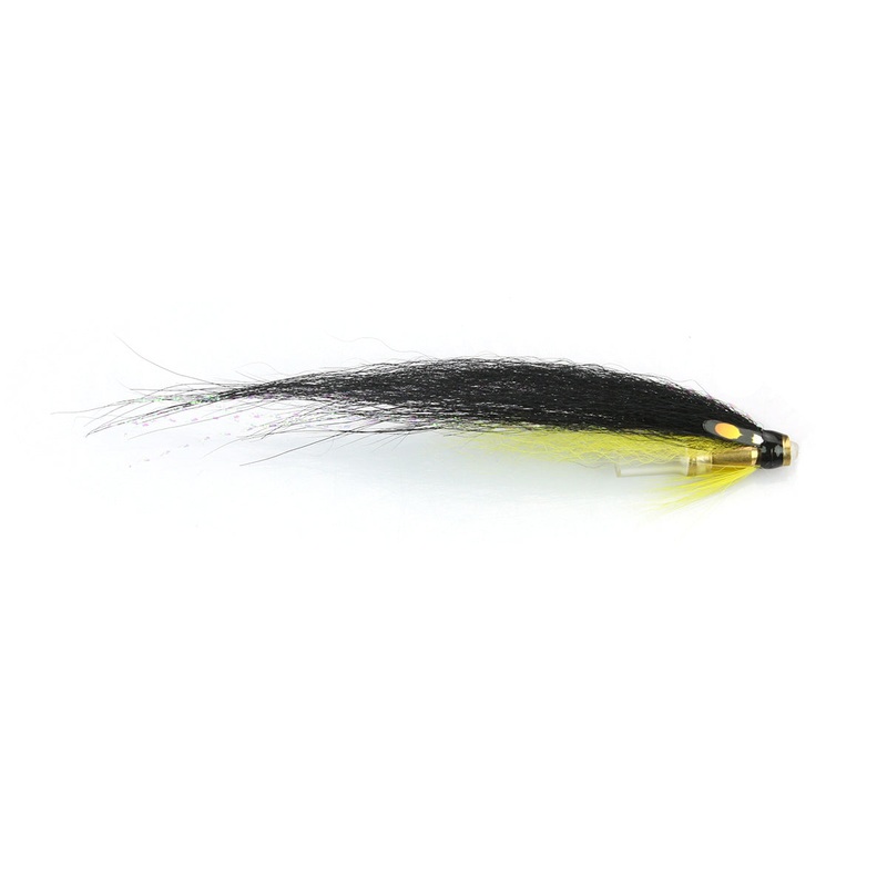 Black Yellow Loop Bottle Tube Fly Salmon Flies
