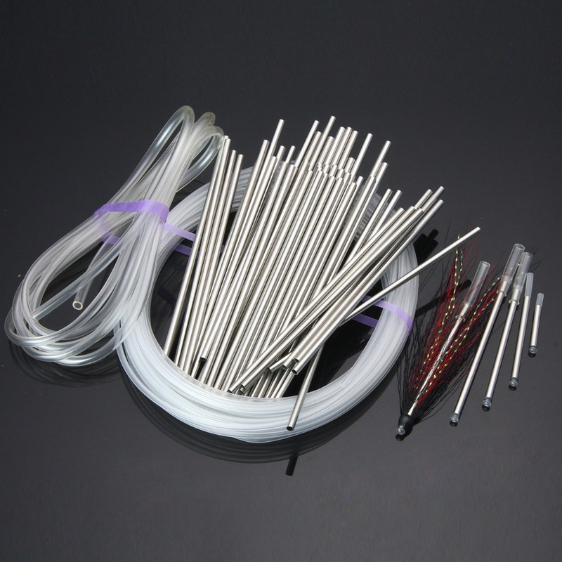 Stainless Steel Micro Tubes Needle Metal Tube Fly Tying Materials Includes Liner Tube And Soft Hook Tubing