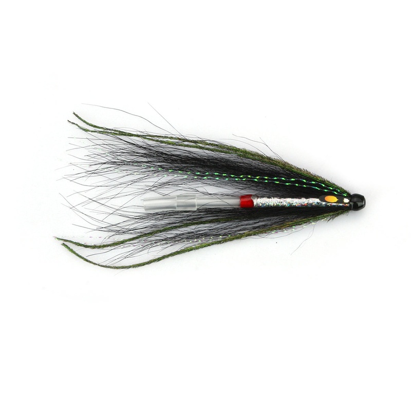 Black Nighthawk Tube Fly Salmon Fly Sea Trout Flies Plastic Tubes