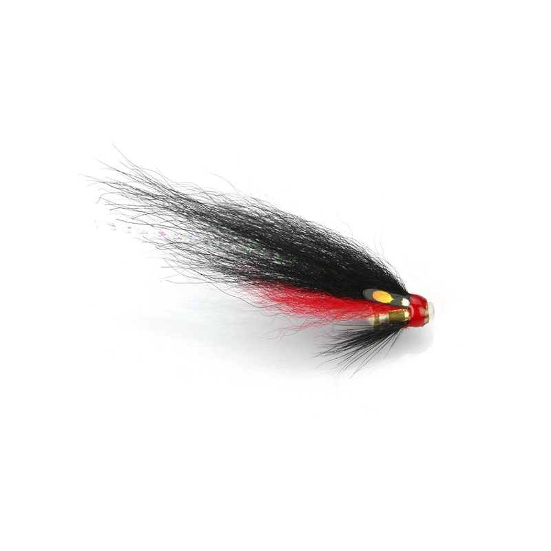 Fat Back Black Loop Bottle Tube Fly Salmon Flies