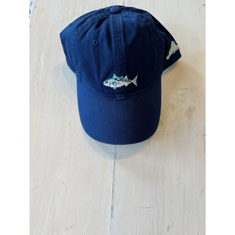 Albie and Striper Hat Needlepoint
