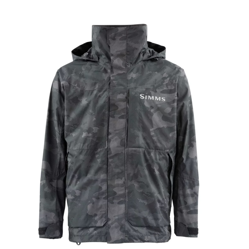 Simms Challenger Jacket|Black|Regiment Camo Carbon|Medium|Large|XL|XXL|Extra Large