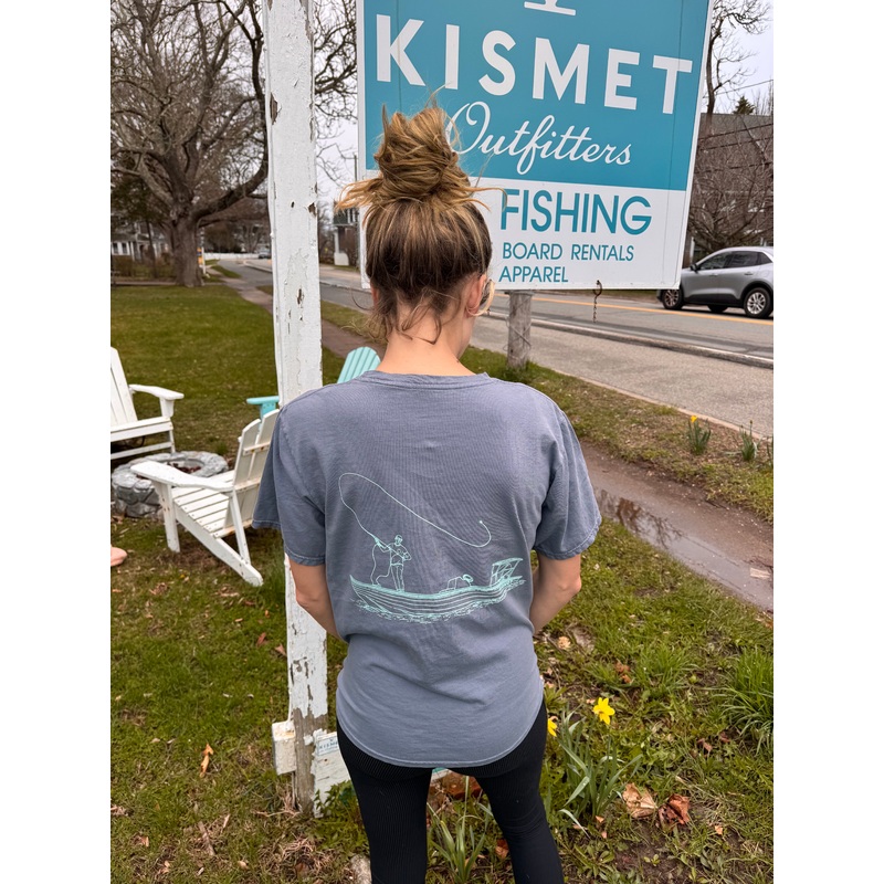 Kismet Custom Boat Fly Caster Tee