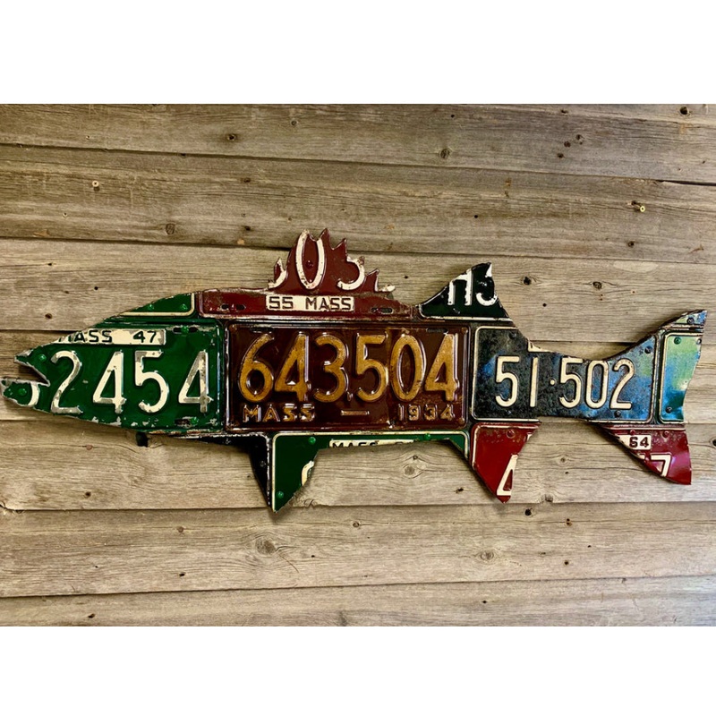 MA License Plate Albie & Striper