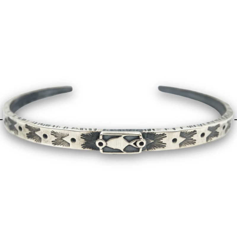 Sight Line Tapered Cuff Bracelets