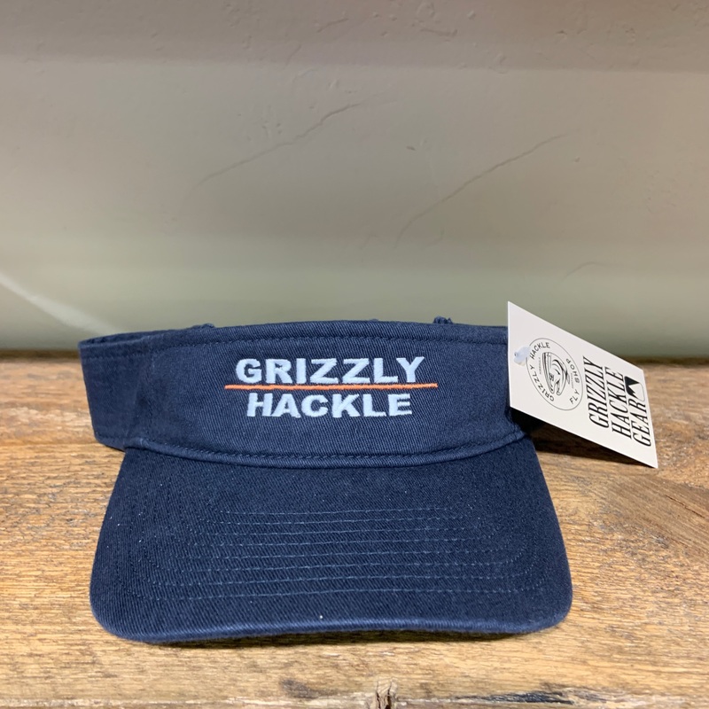 Grizzly Hackle Visor|Navy|Grey