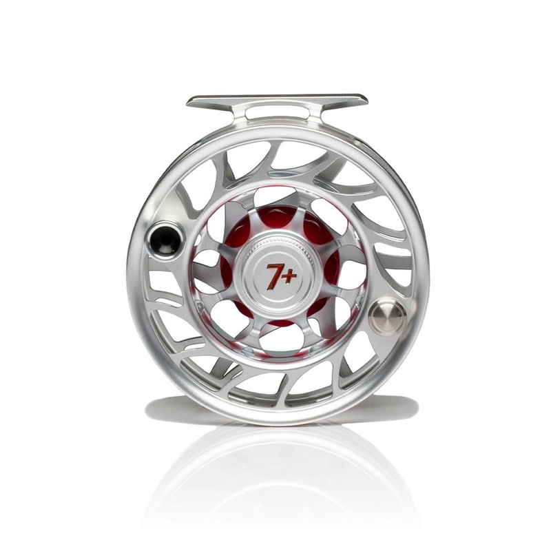 Hatch Iconic Fly Reel, 7 Plus|Clear/Red|Black/Silver|Clear/Blue|Gray/Black|Large Arbor|Mid Arbor