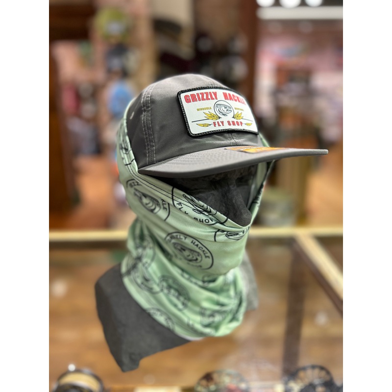 Grizzly Hackle Sun Mask|Green