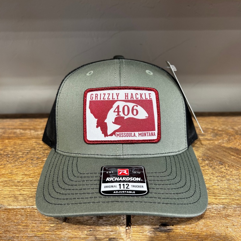 Grizzly Hackle 406 Hat|Olive/Black|Navy/White|Khaki/White|Gunmetal/Black|Caramel/Birch|Navy/Tan|White/Black Foam