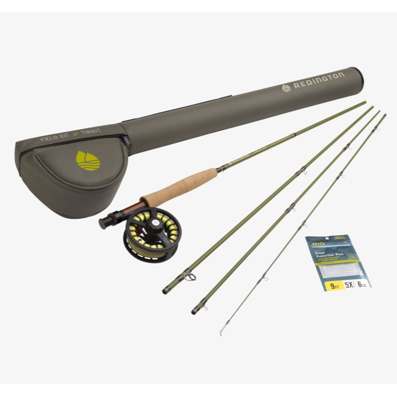 Redington Field Fly Rod Kit|One Color|Trout 590-4 9′ 5wt